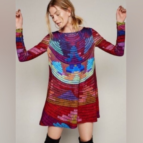 Mara Hoffman Dresses & Skirts - Women’s MARA HOFFMAN ANTHROPOLOGIE Radial Taissa swing dress- Size medium